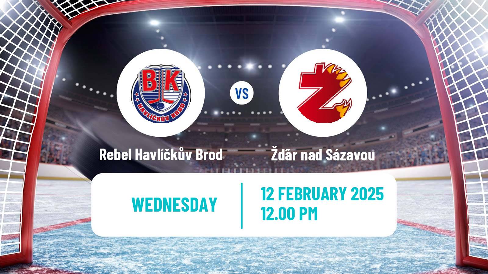 Hockey Czech 2 Liga Hockey East Rebel Havlíčkův Brod - Žďár nad Sázavou