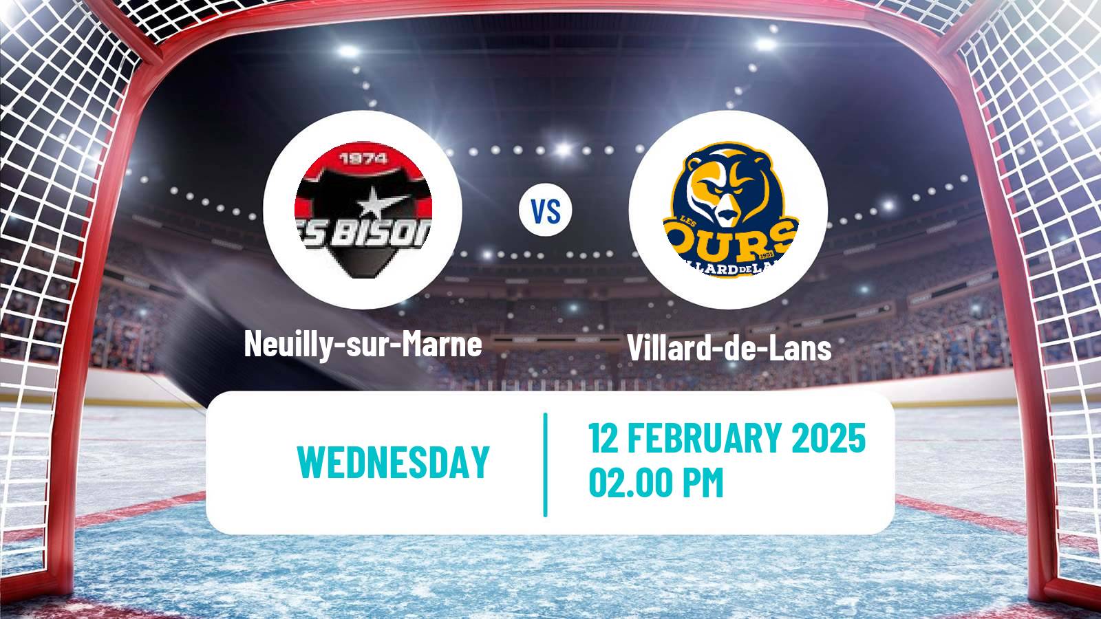 Hockey French D1 Ice Hockey Neuilly-sur-Marne - Villard-de-Lans