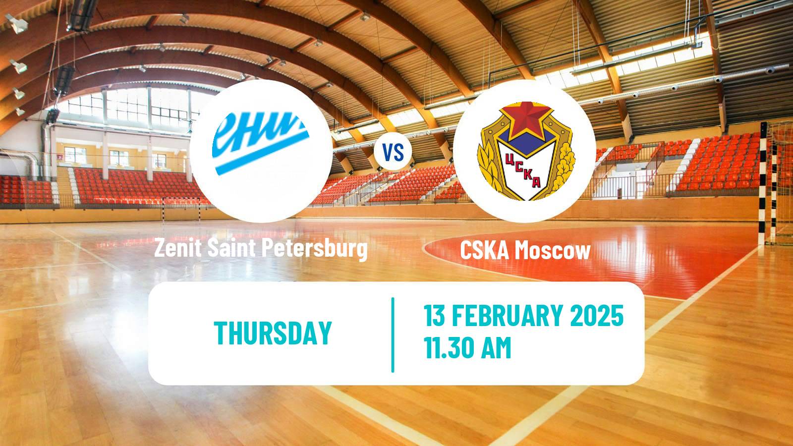 Handball Russian Superleague Handball Zenit Saint Petersburg - CSKA Moscow