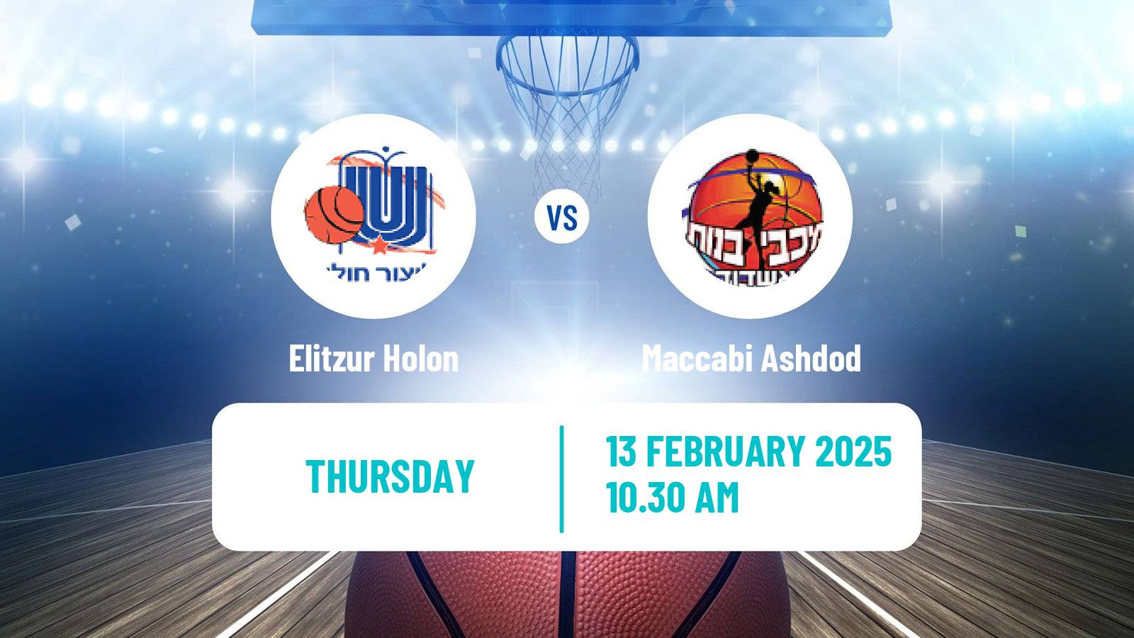 Basketball Israeli WBL Women Elitzur Holon - Maccabi Ashdod