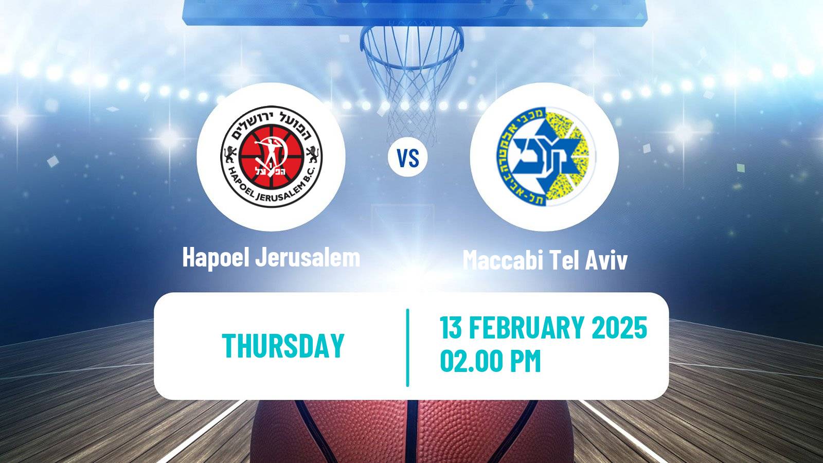 Basketball Israeli Cup Basketball Hapoel Jerusalem - Maccabi Tel Aviv