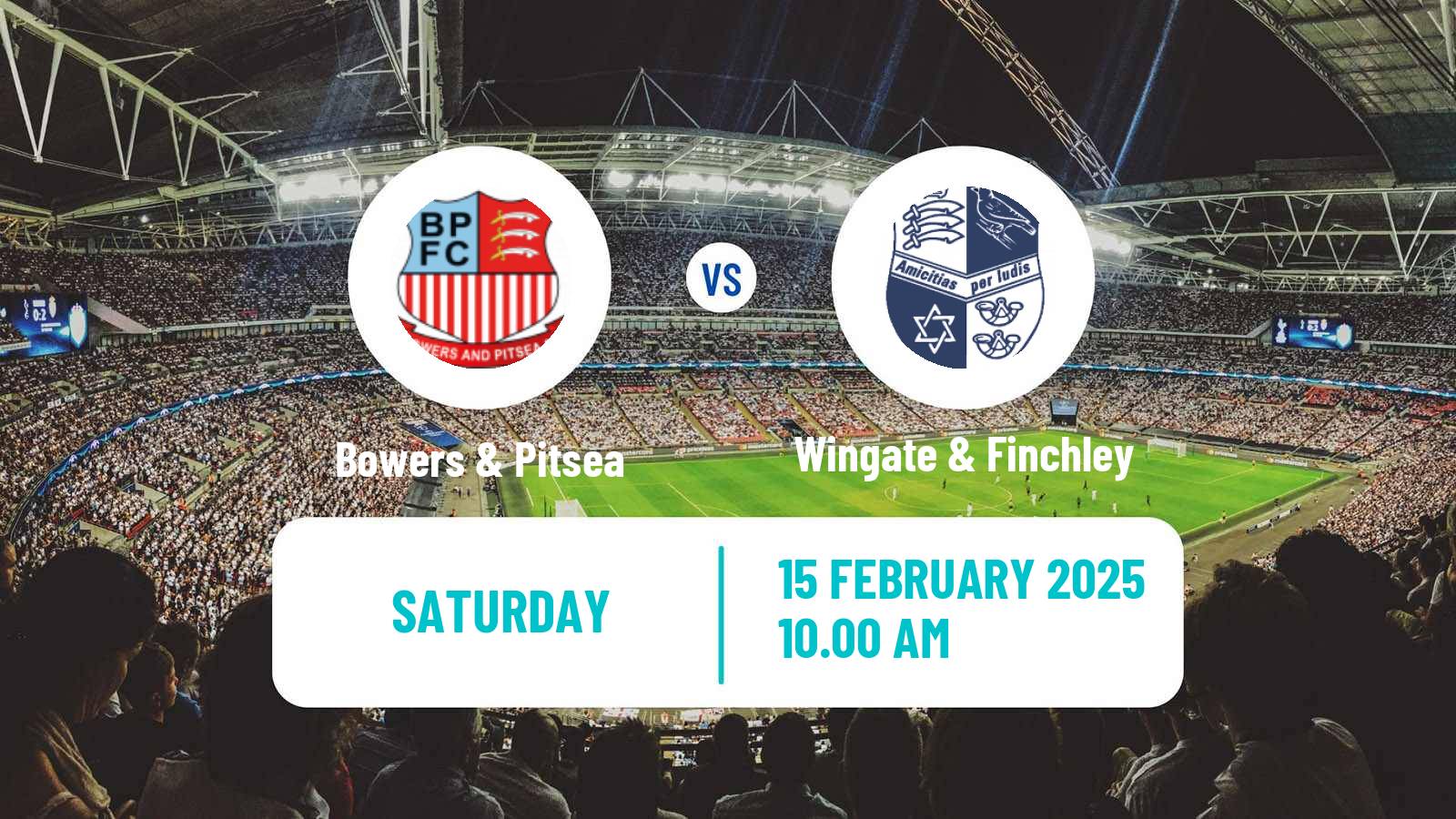 Soccer English Isthmian League Premier Division Bowers & Pitsea - Wingate & Finchley