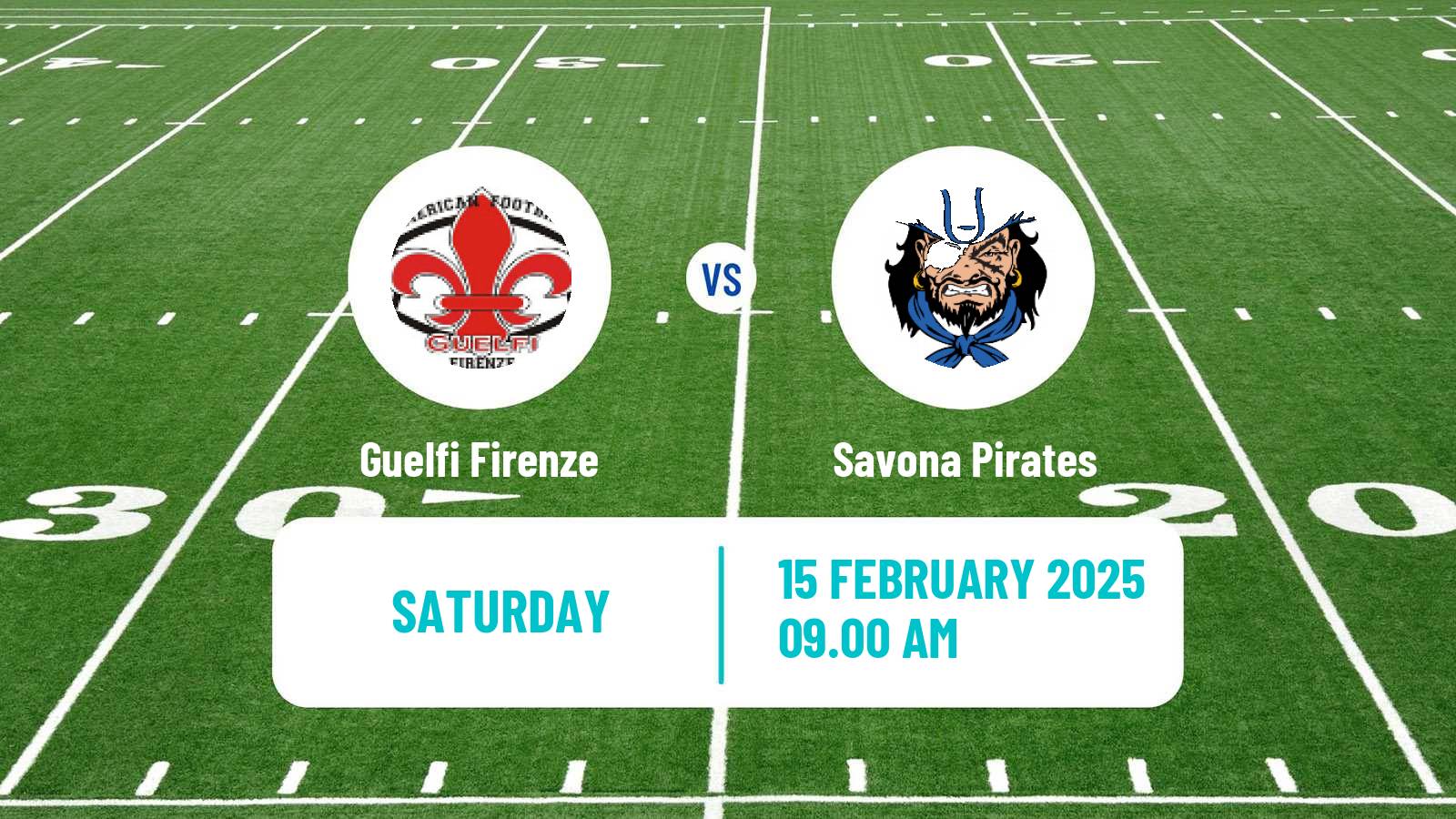 American football Italian IFL Guelfi Firenze - Savona Pirates