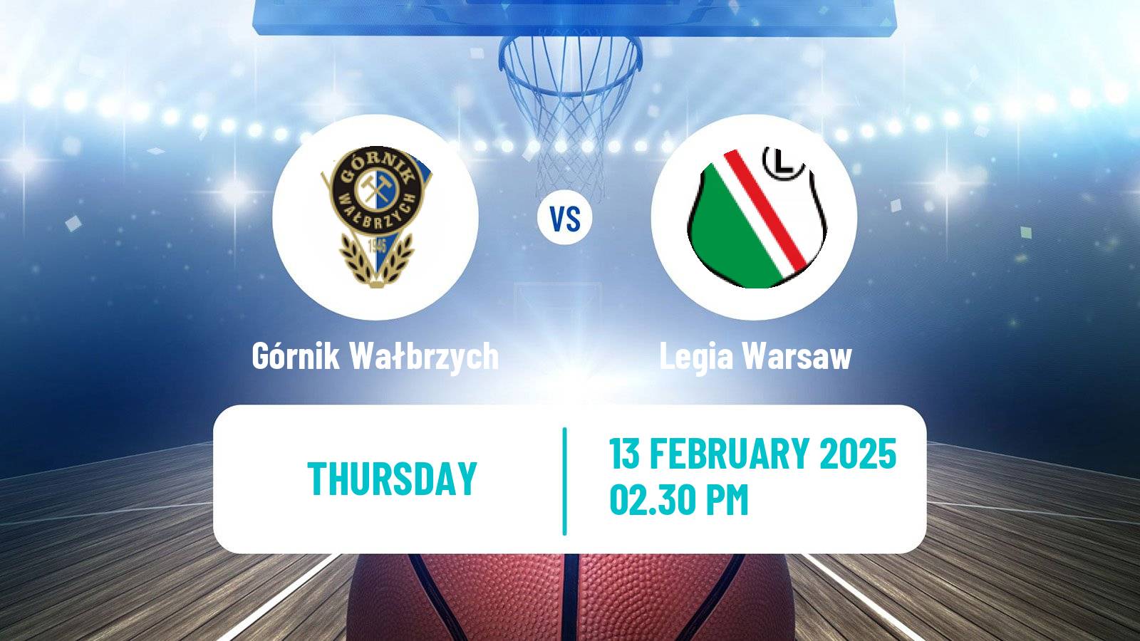 Basketball Polish Cup Basketball Górnik Wałbrzych - Legia Warsaw