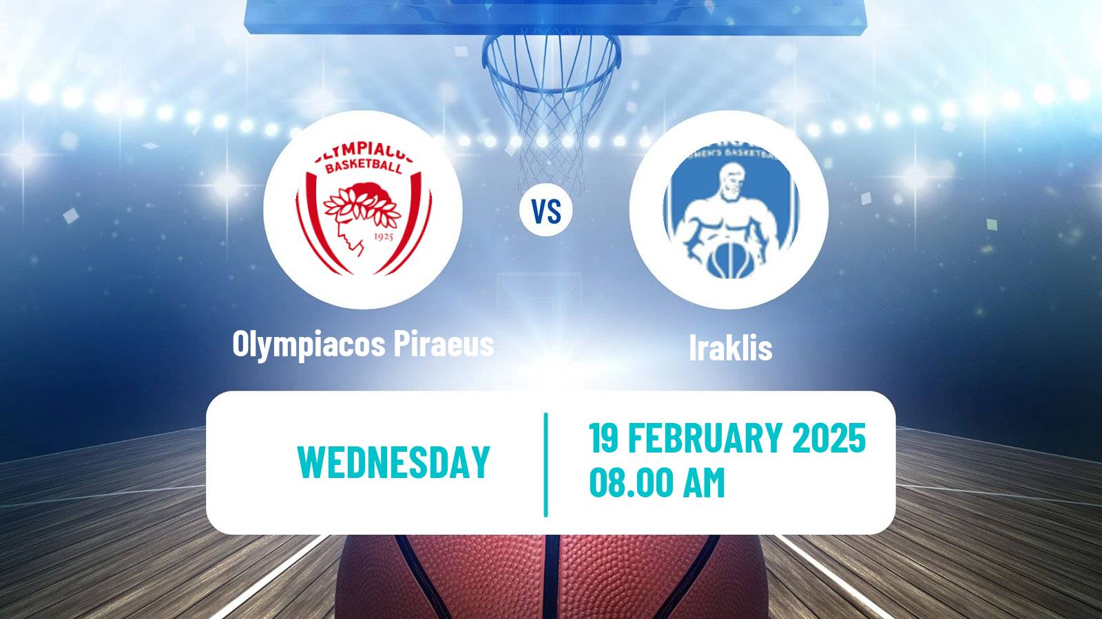 Basketball Greek Basket League A1 Women Olympiacos Piraeus - Iraklis