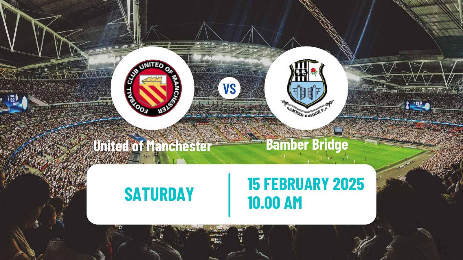 Soccer English NPL Premier Division United of Manchester - Bamber Bridge