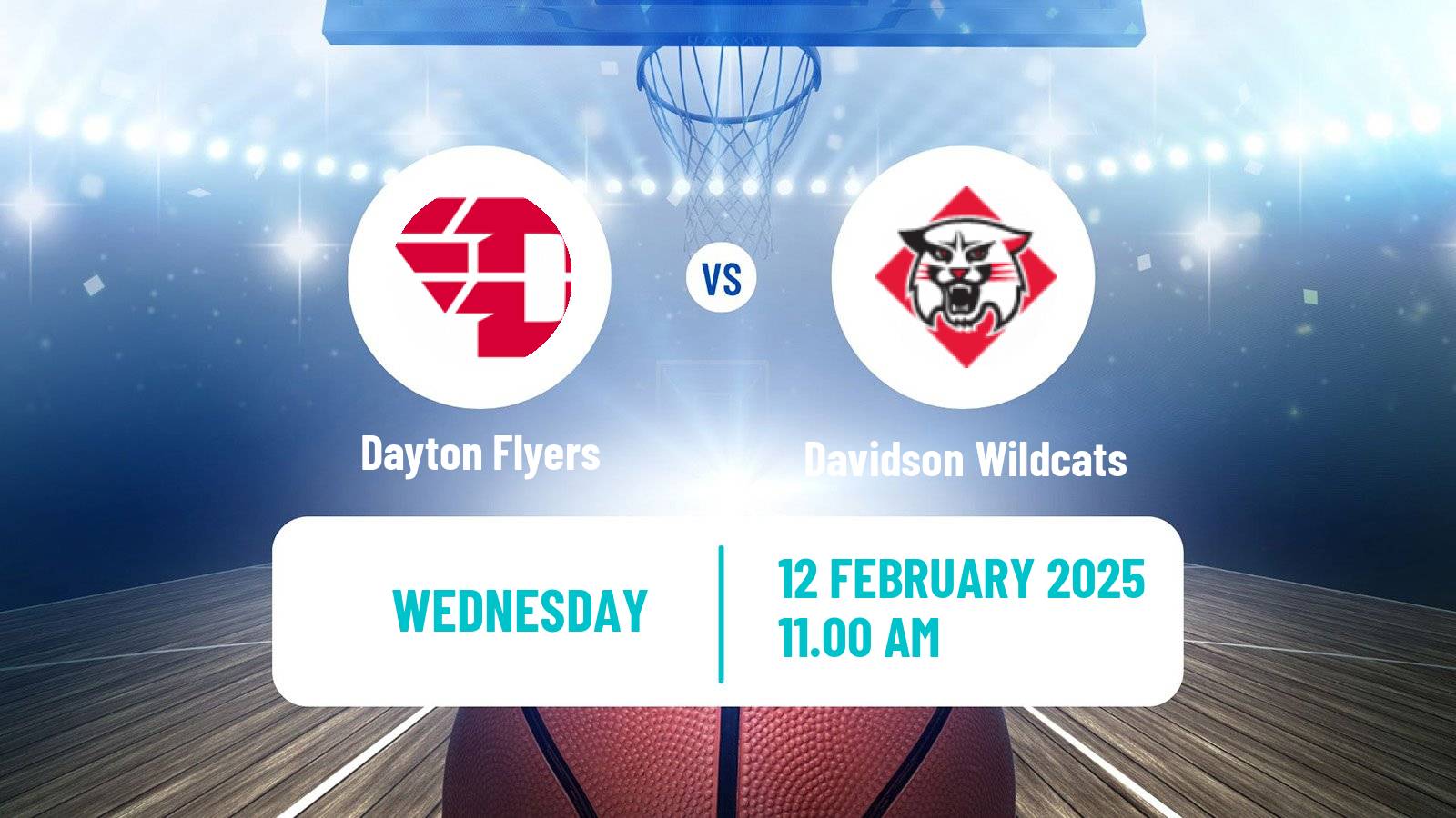 Basketball NCAA College Basketball Women Dayton Flyers - Davidson Wildcats