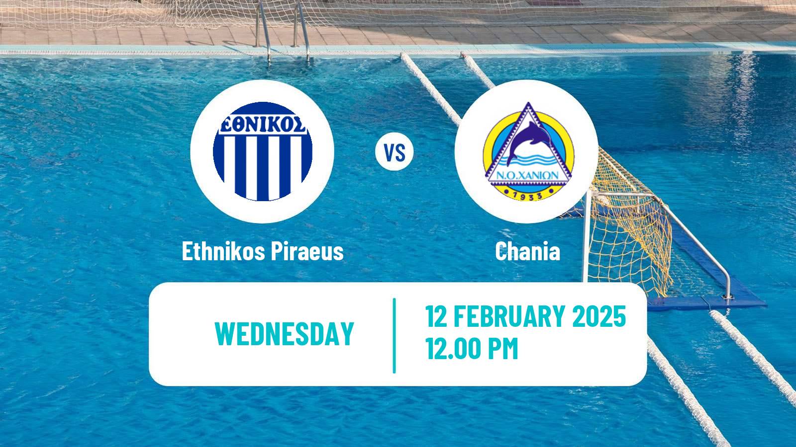 Water polo Greek A1 Water Polo Women Ethnikos Piraeus - Chania