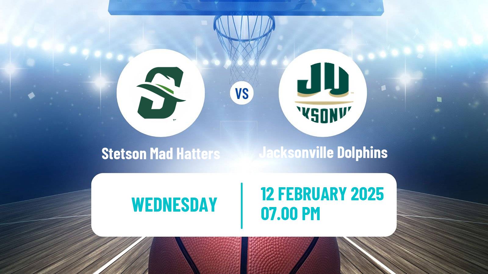 Basketball NCAA College Basketball Women Stetson Mad Hatters - Jacksonville Dolphins