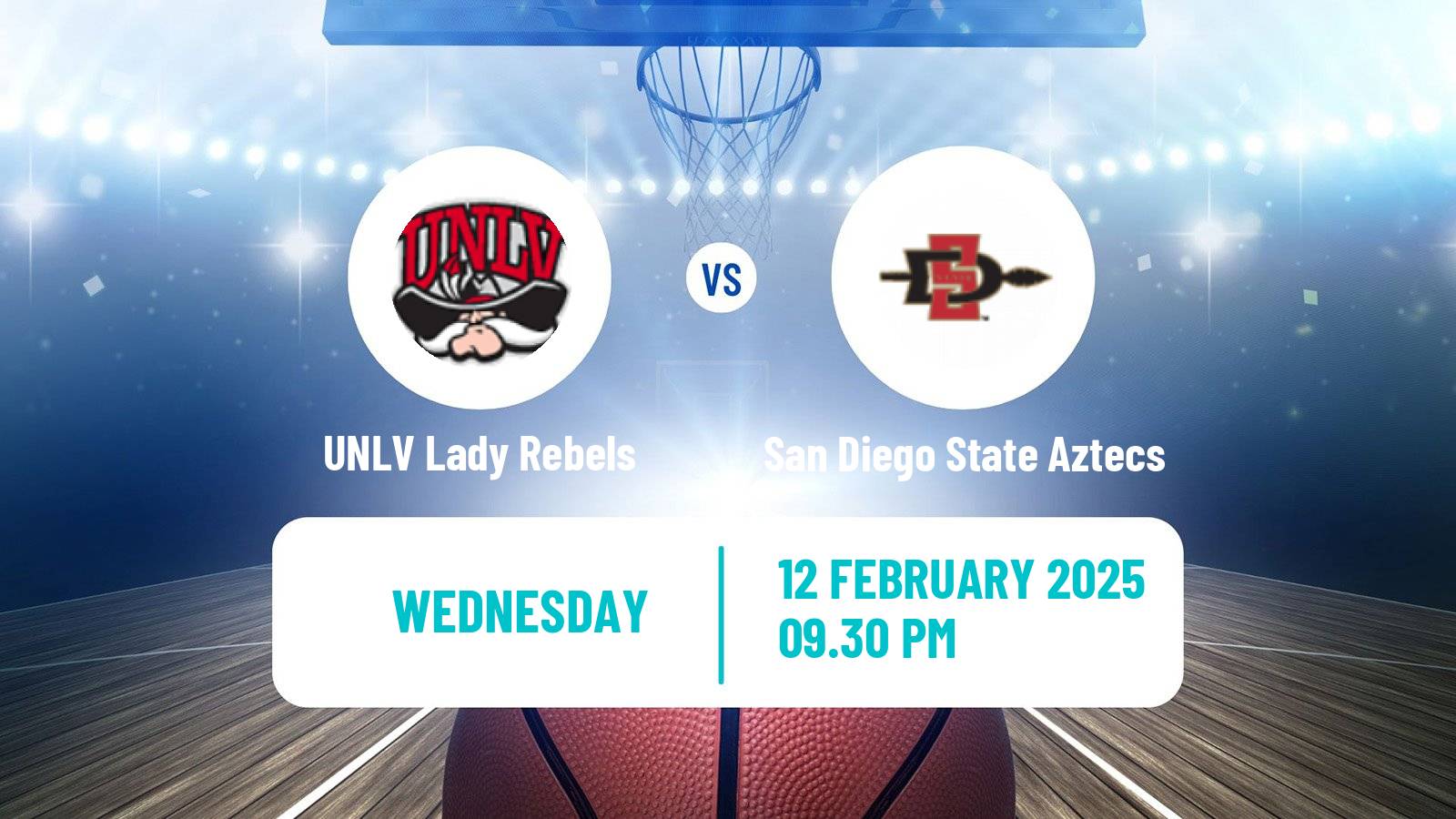 Basketball NCAA College Basketball Women UNLV Lady Rebels - San Diego State Aztecs