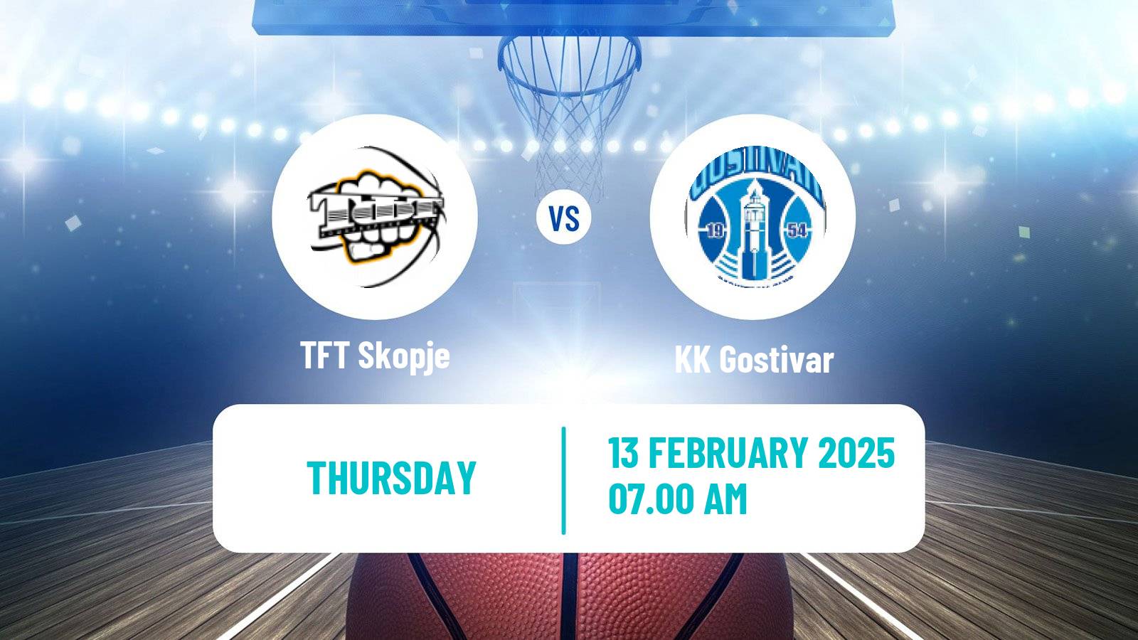 Basketball North Macedonian Cup Basketball TFT Skopje - Gostivar