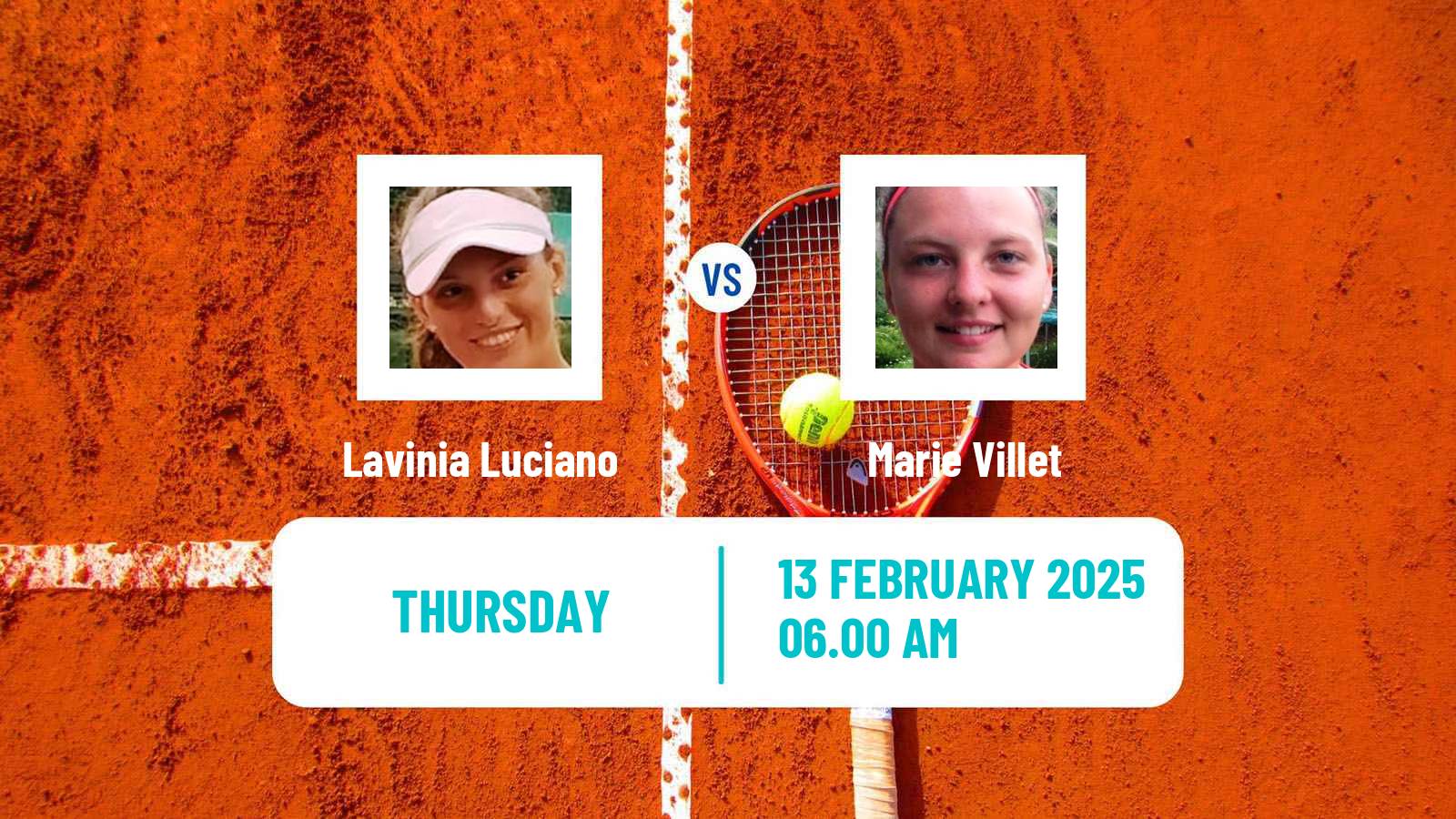 Tennis ITF W15 Monastir 6 Women Lavinia Luciano - Marie Villet