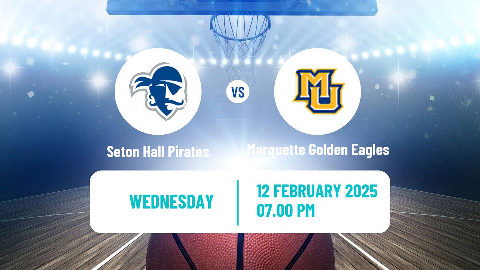 Basketball NCAA College Basketball Women Seton Hall Pirates - Marquette Golden Eagles