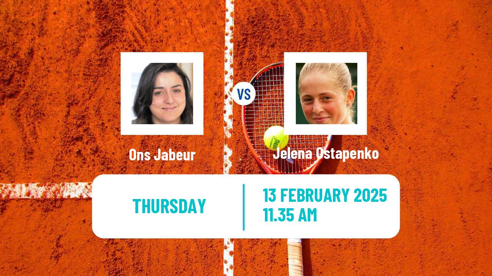 Tennis WTA Doha Ons Jabeur - Jelena Ostapenko