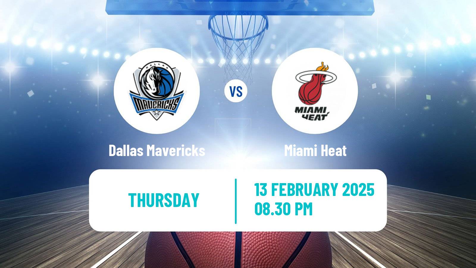 Basketball NBA Dallas Mavericks - Miami Heat