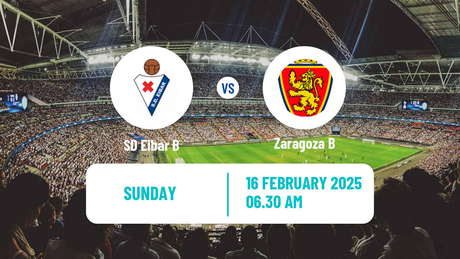 Soccer Spanish Segunda RFEF - Group 2 Eibar B - Zaragoza B