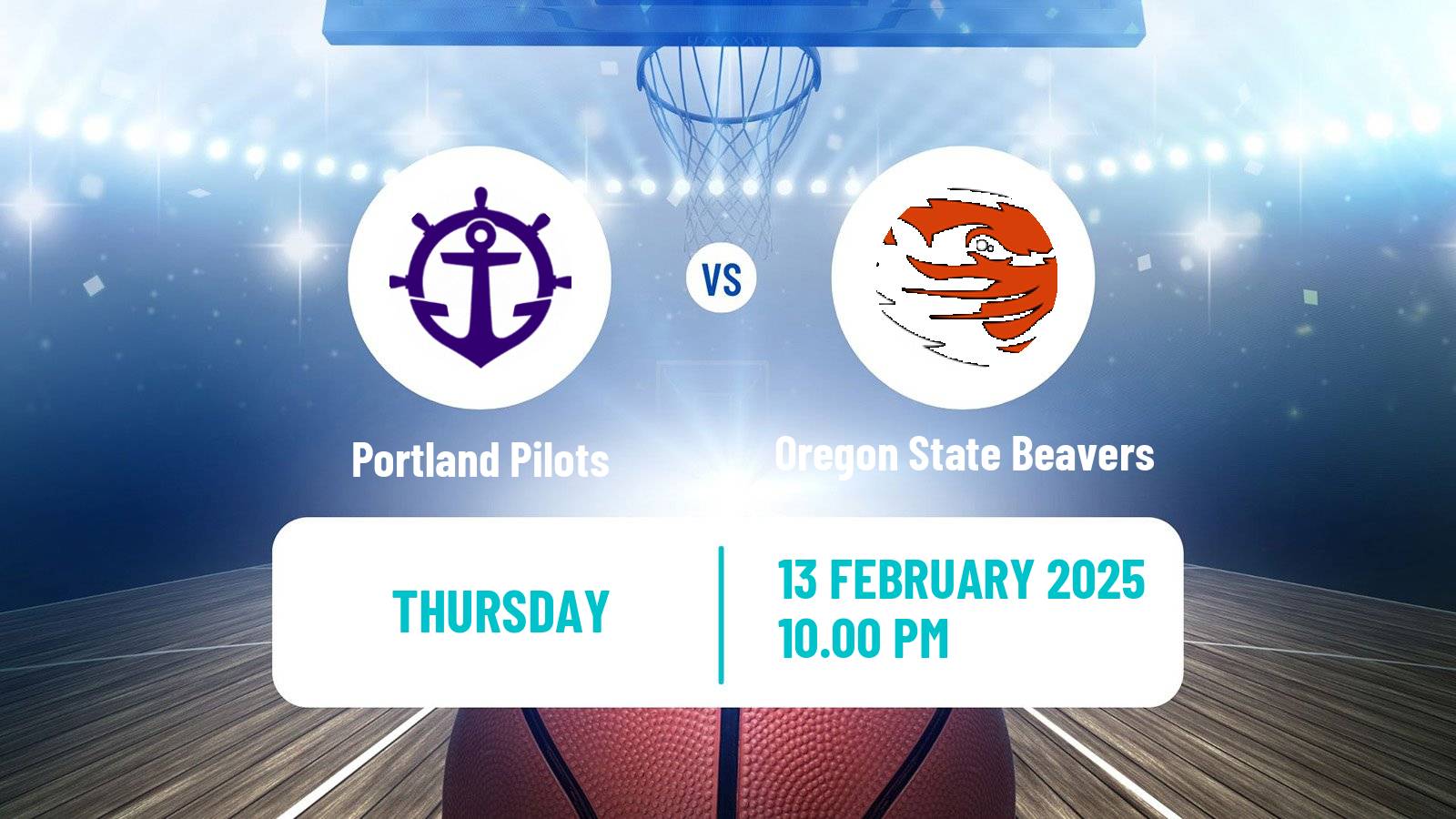 Basketball NCAA College Basketball Portland Pilots - Oregon State Beavers