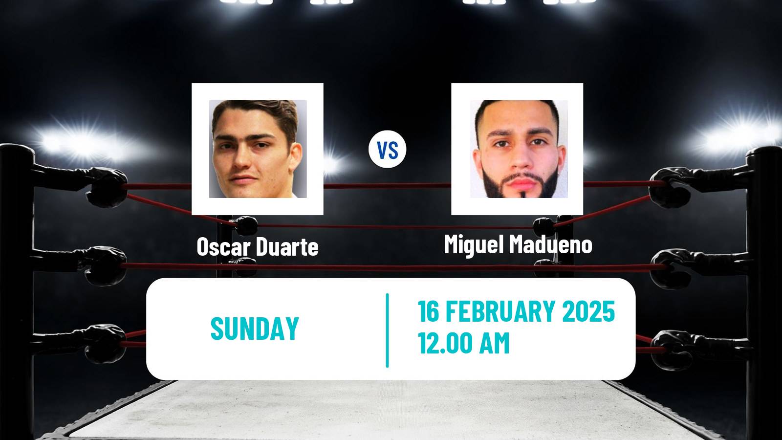 Boxing Super Lightweight Others Matches Men Oscar Duarte - Miguel Madueno