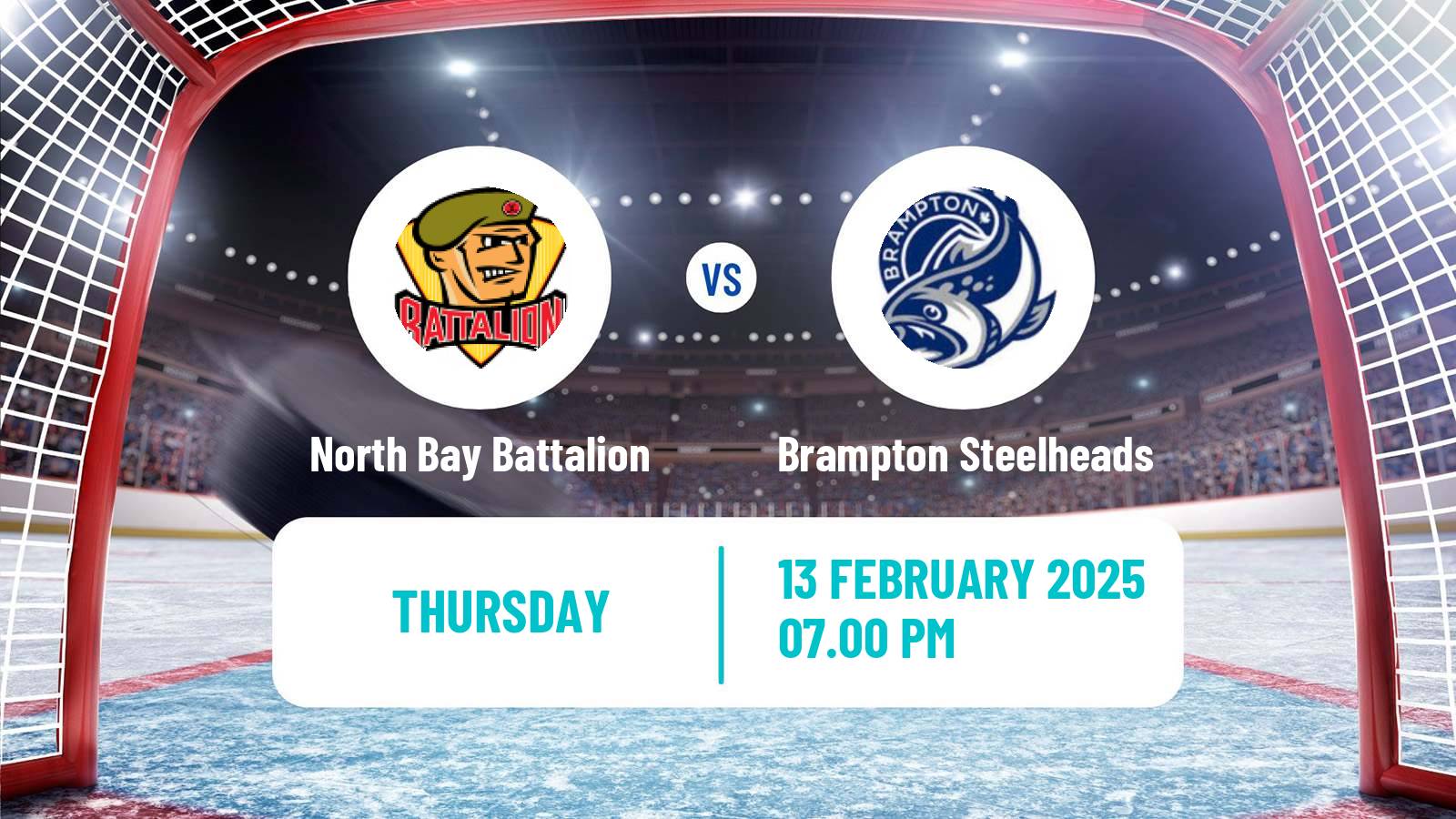 Hockey OHL North Bay Battalion - Brampton Steelheads