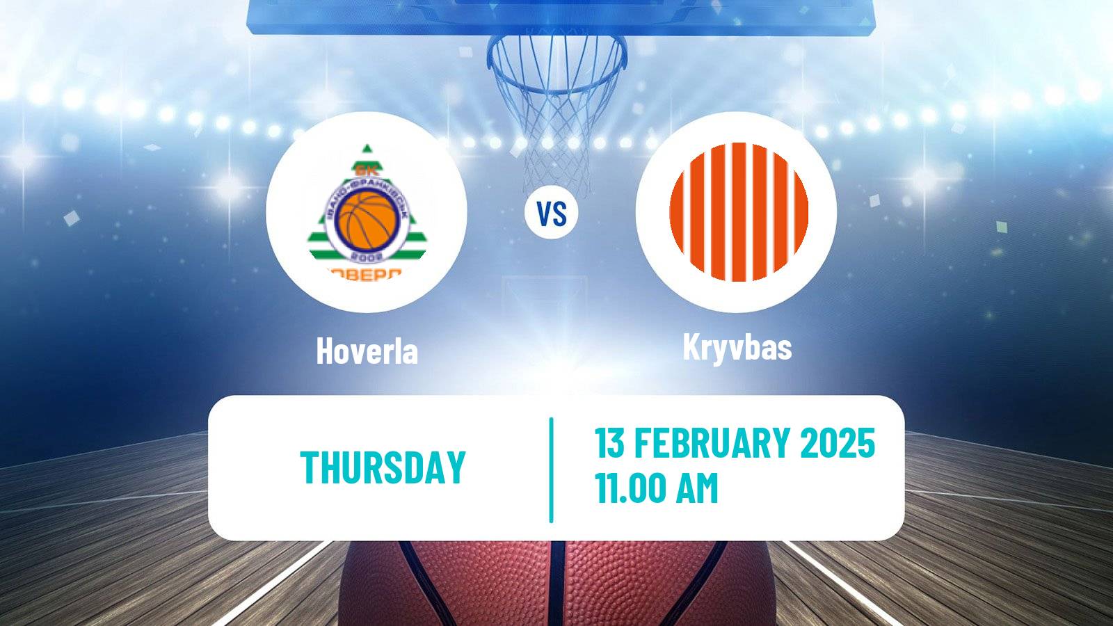 Basketball Ukrainian FBU Super League Hoverla - Kryvbas