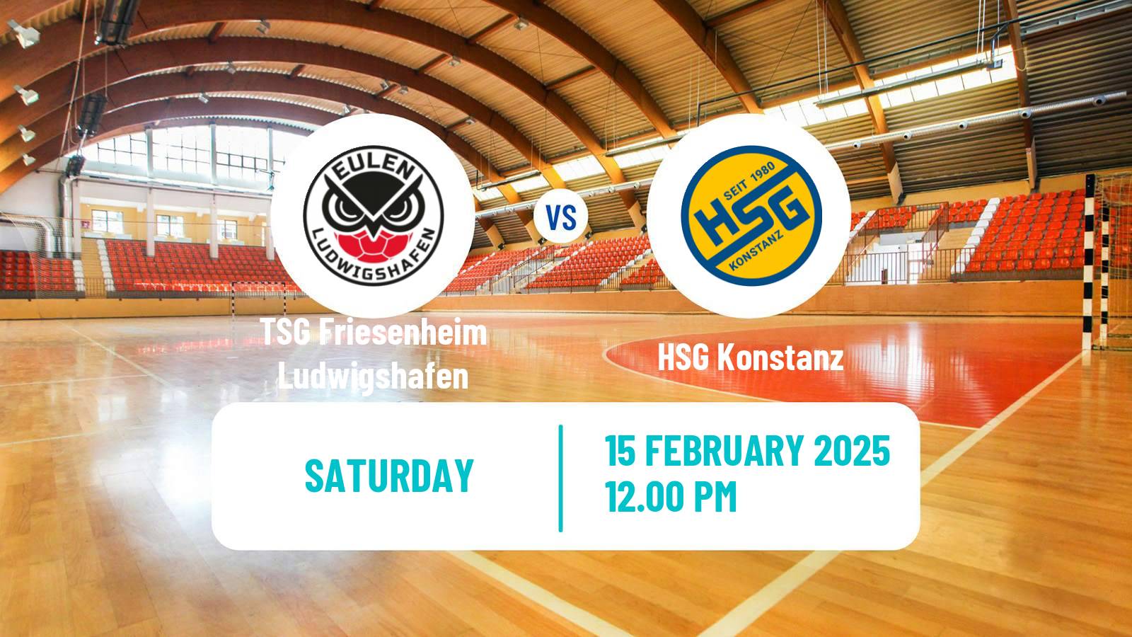 Handball German 2 Bundesliga Handball TSG Friesenheim Ludwigshafen - Konstanz