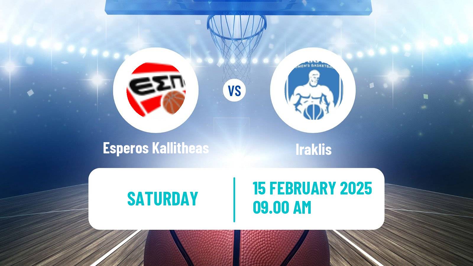 Basketball Greek Elite League Basketball Esperos Kallitheas - Iraklis