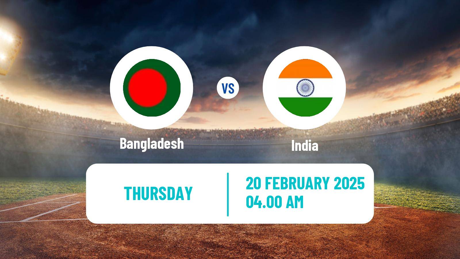 Cricket ICC Champions Trophy Bangladesh - India