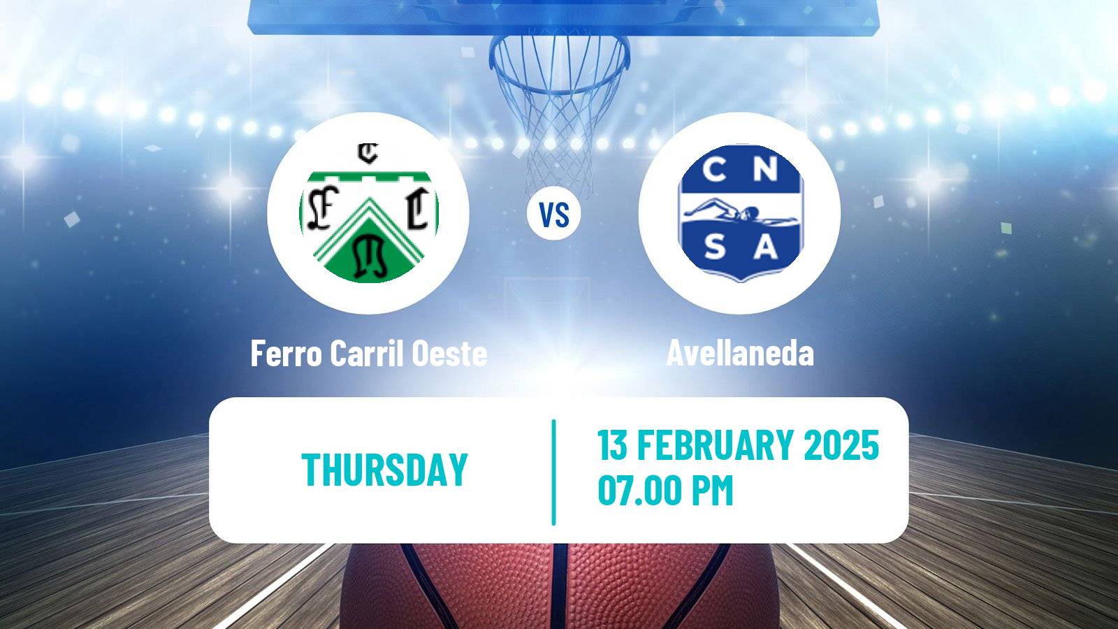 Basketball Argentinian Liga Femenina Basketball Ferro Carril Oeste - Avellaneda