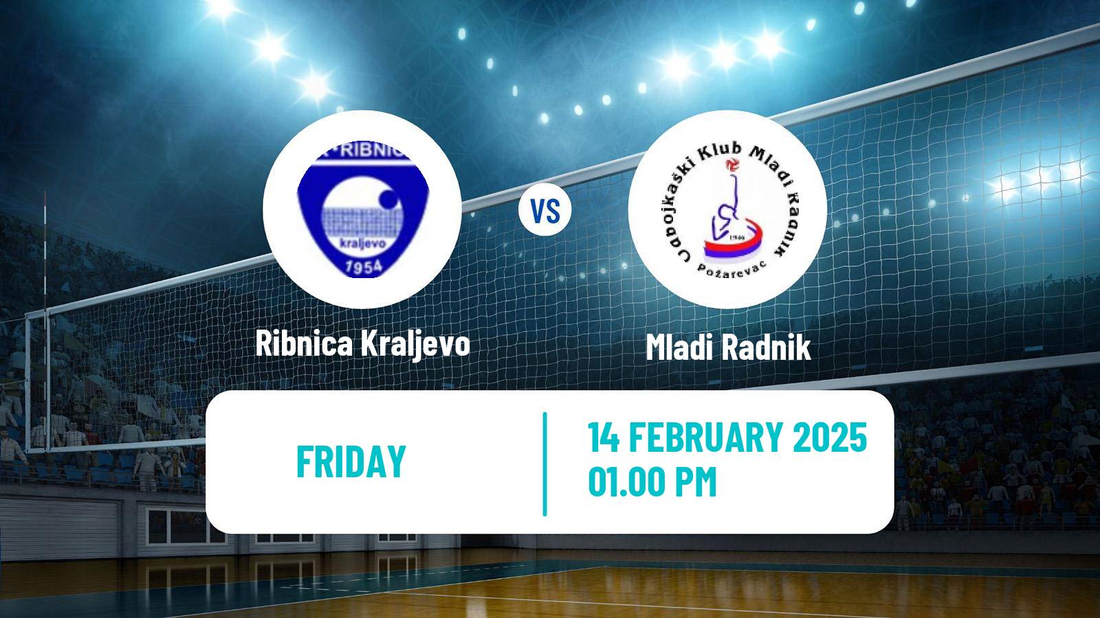 Volleyball Serbian Liga Volleyball Ribnica Kraljevo - Mladi Radnik