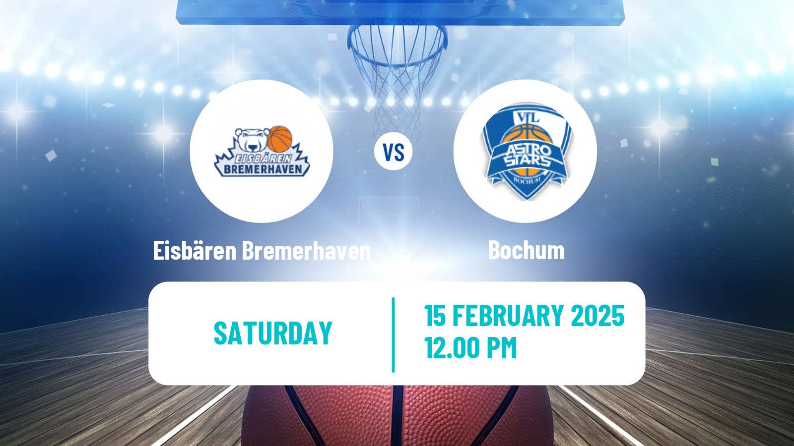 Basketball German Pro A Basketball Eisbären Bremerhaven - Bochum