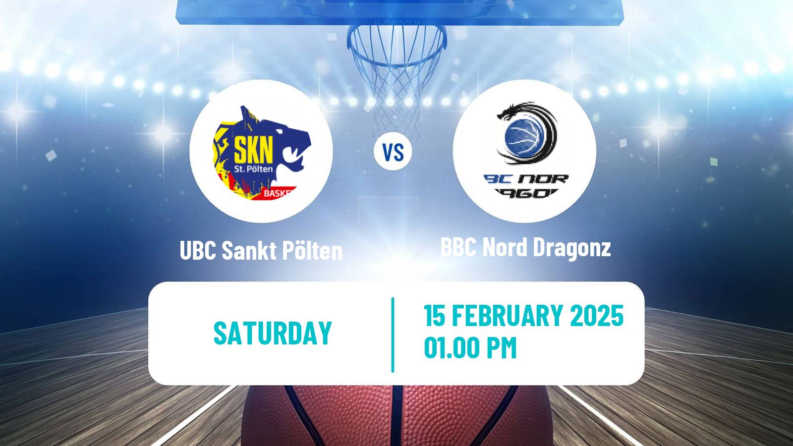 Basketball Austrian Superliga Basketball UBC Sankt Pölten - BBC Nord Dragonz