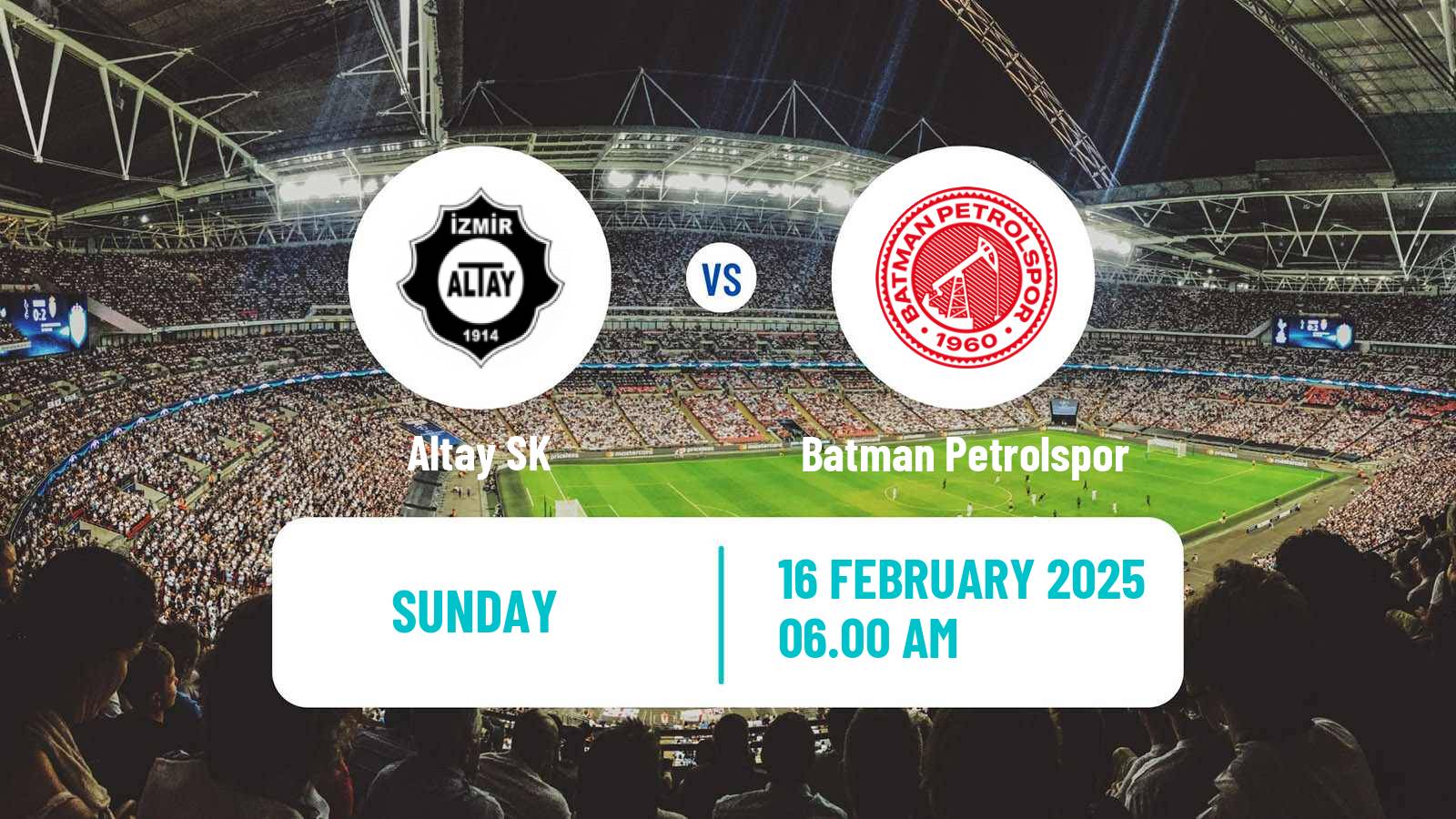 Soccer Turkish Second League White Group Altay - Batman Petrolspor