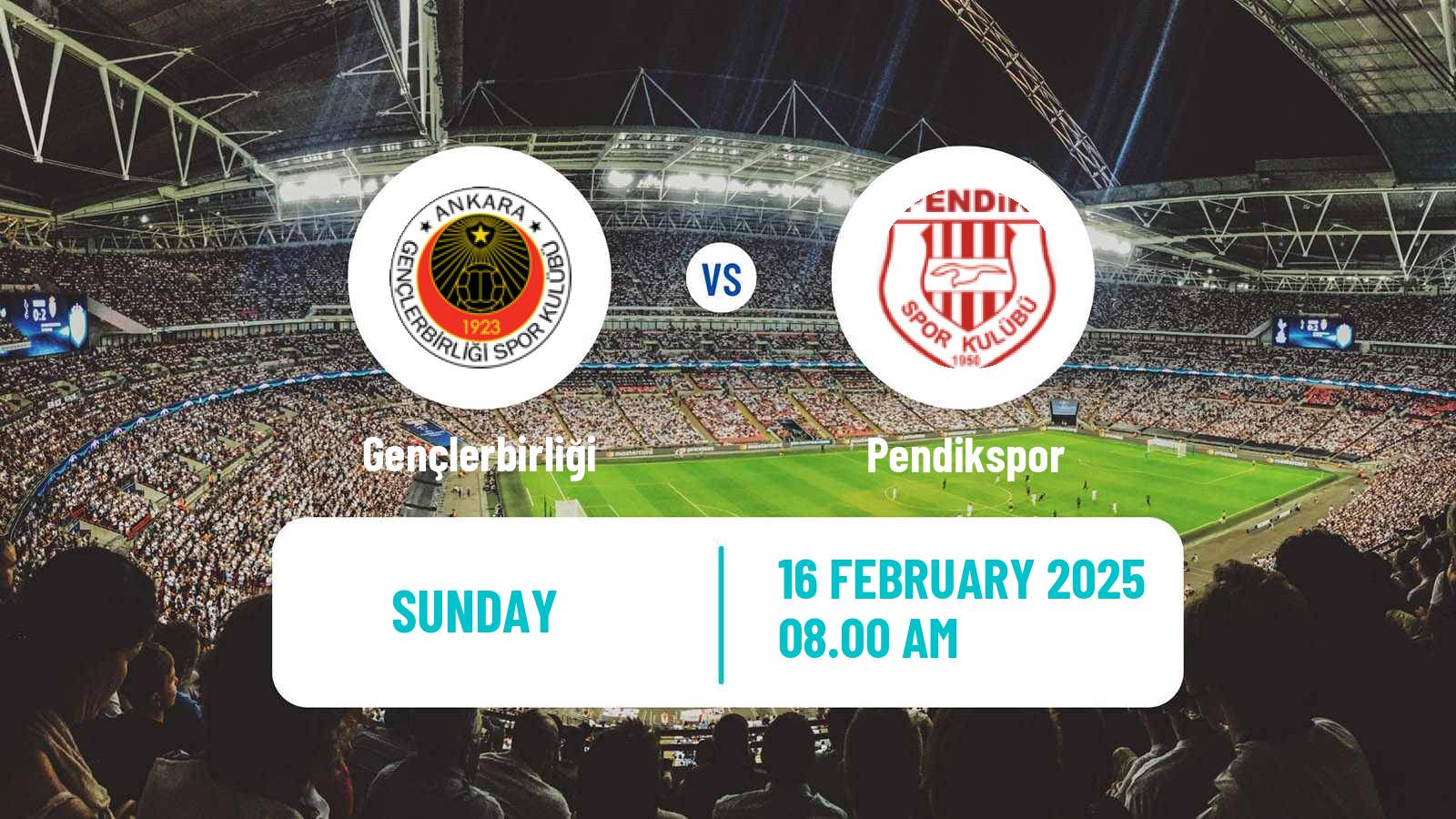 Soccer Turkish First League Gençlerbirliği - Pendikspor