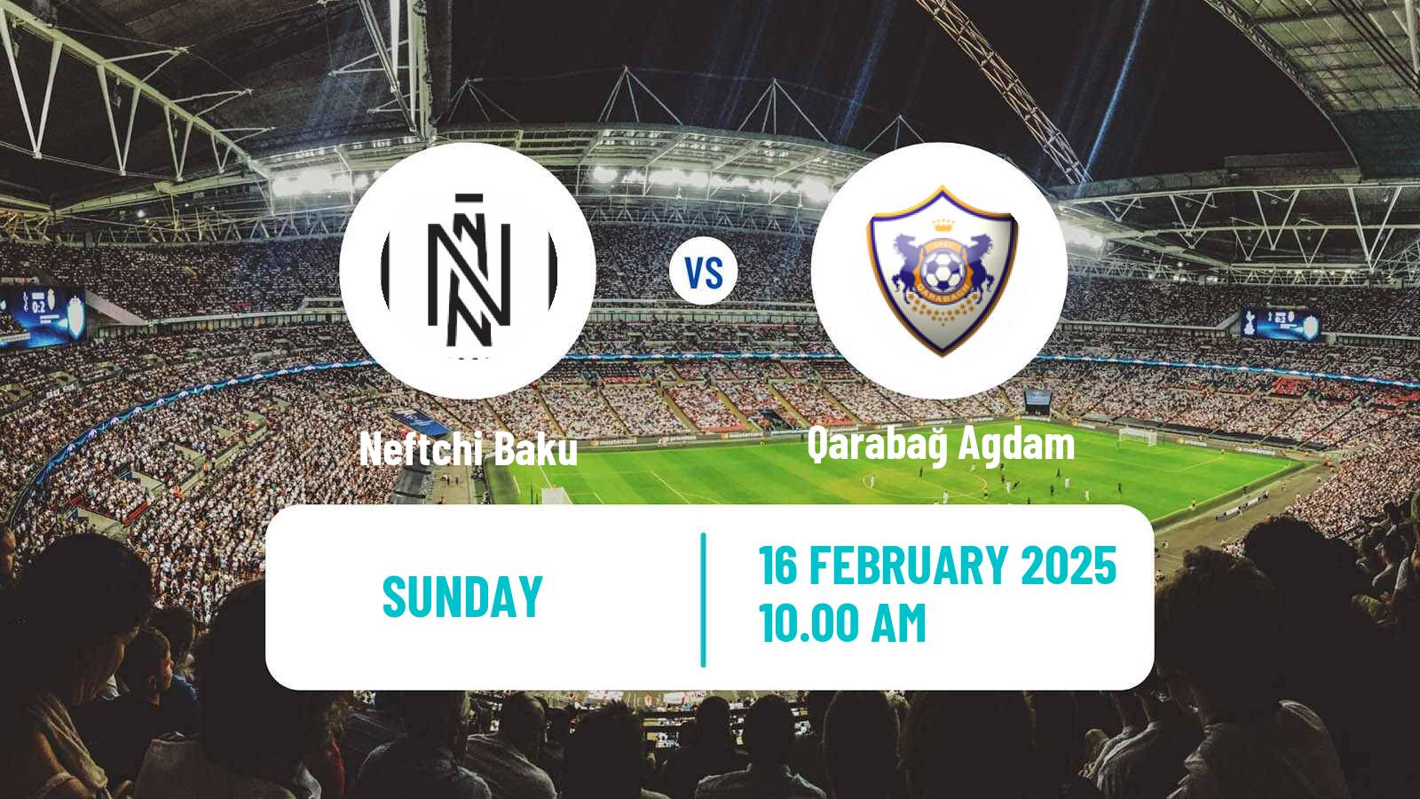 Soccer Azerbaijan Premier League Neftchi Baku - Qarabağ Agdam