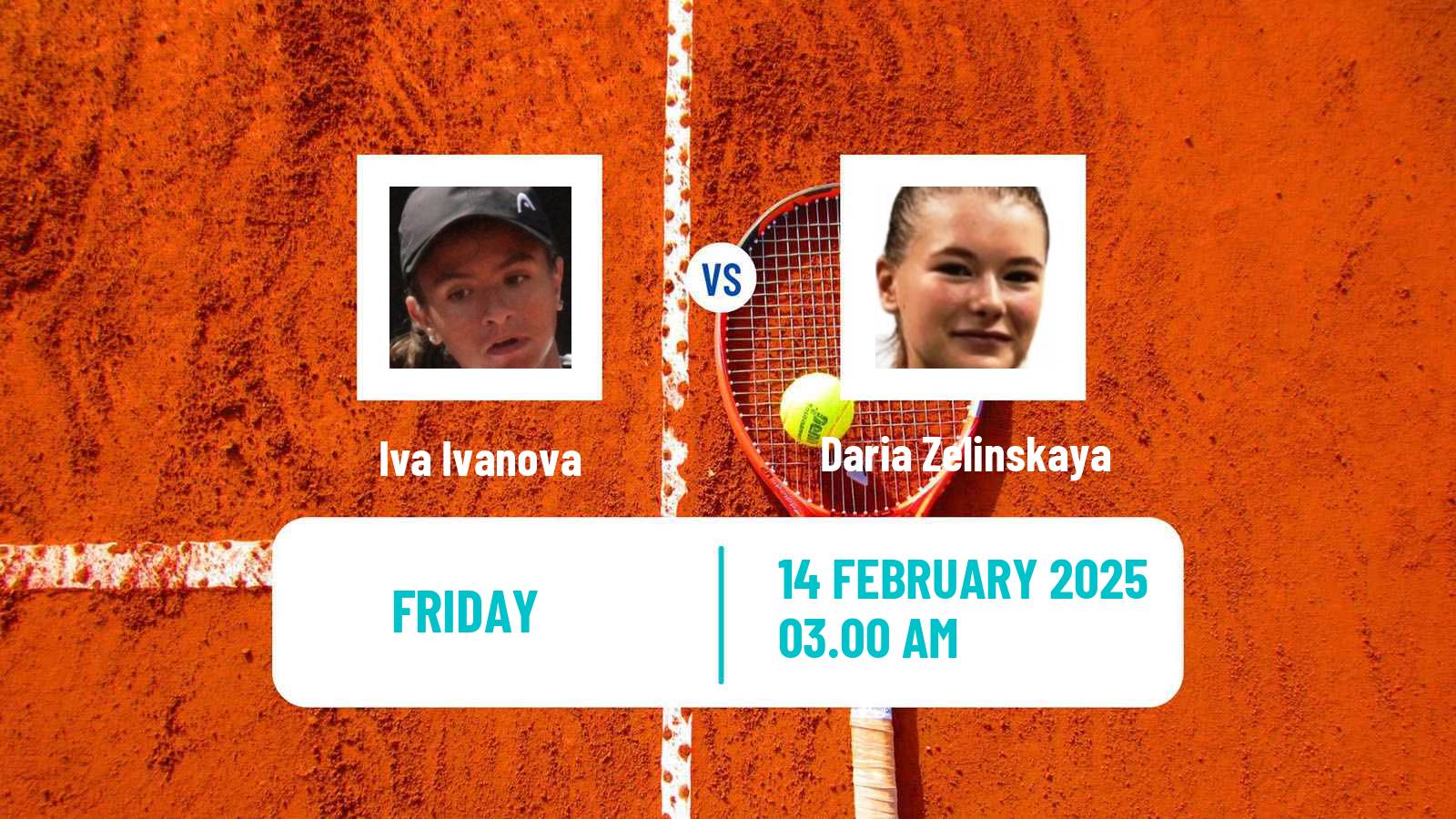 Tennis ITF W15 Sharm Elsheikh 3 Women Iva Ivanova - Daria Zelinskaya