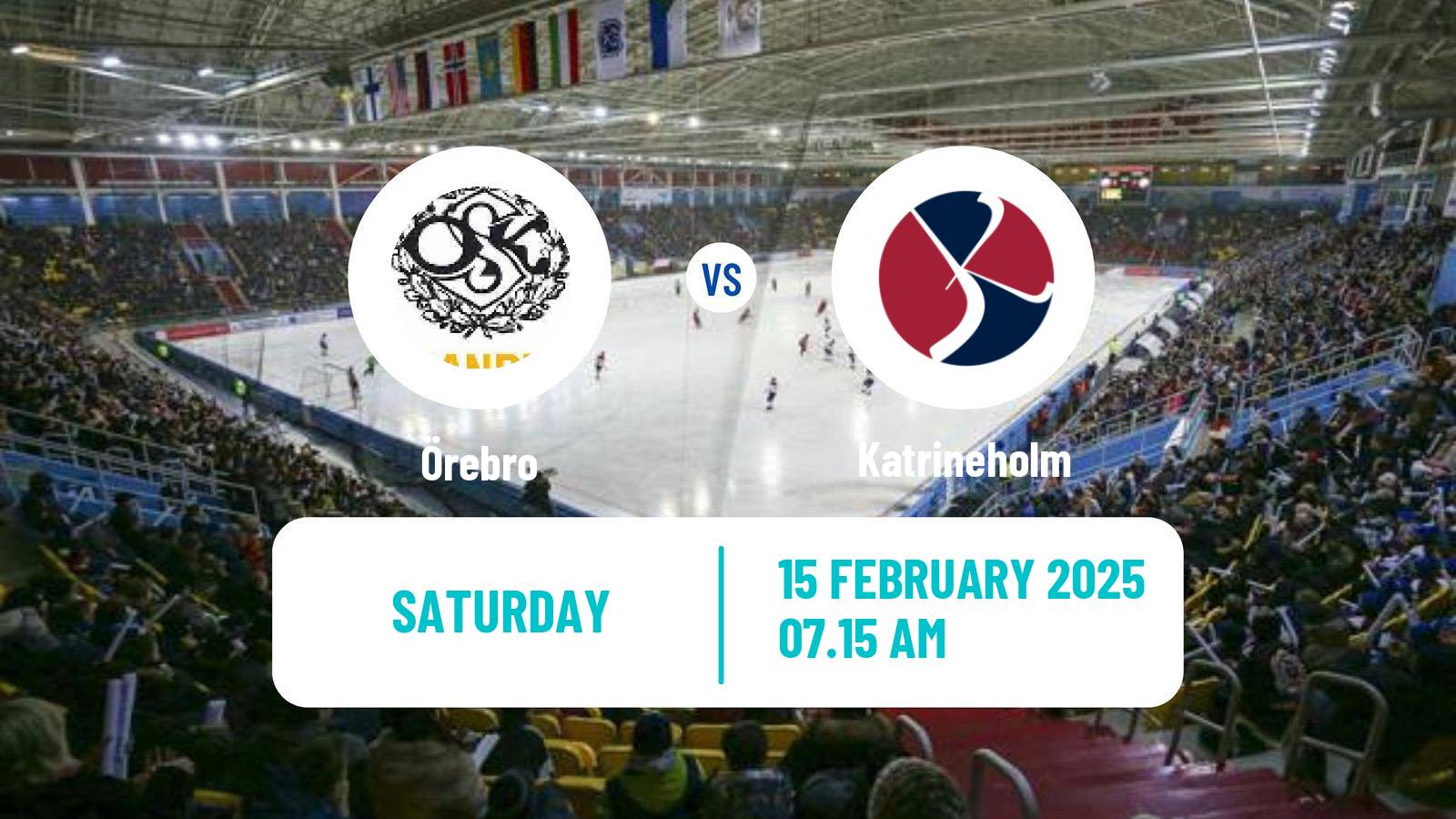 Bandy Swedish Allsvenskan Bandy Örebro - Katrineholm