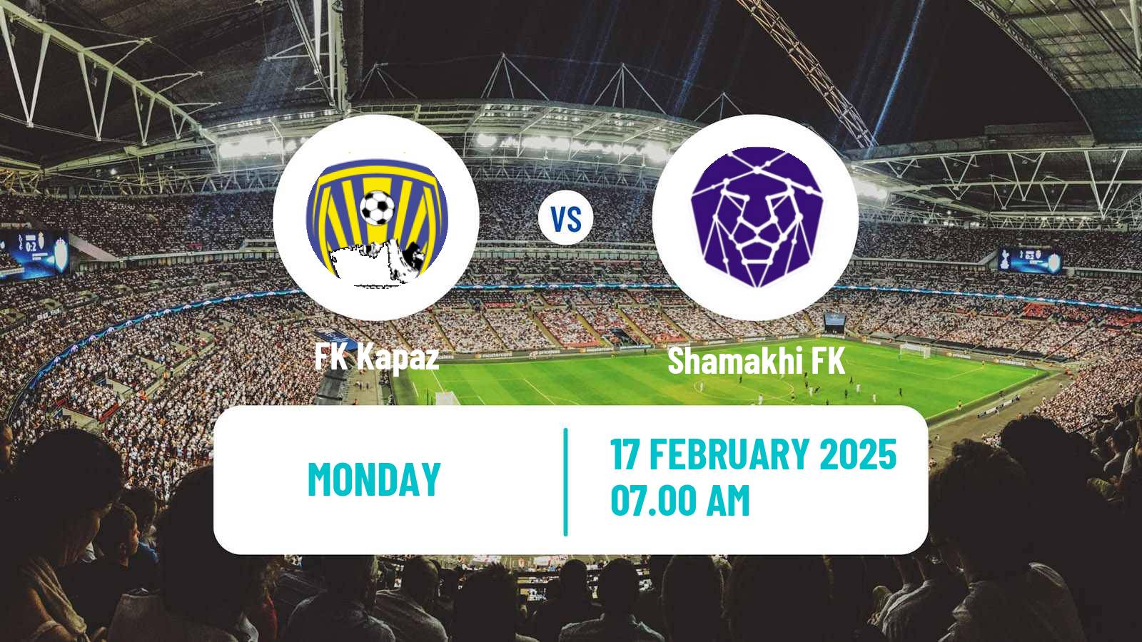 Soccer Azerbaijan Premier League Kapaz - Shamakhi