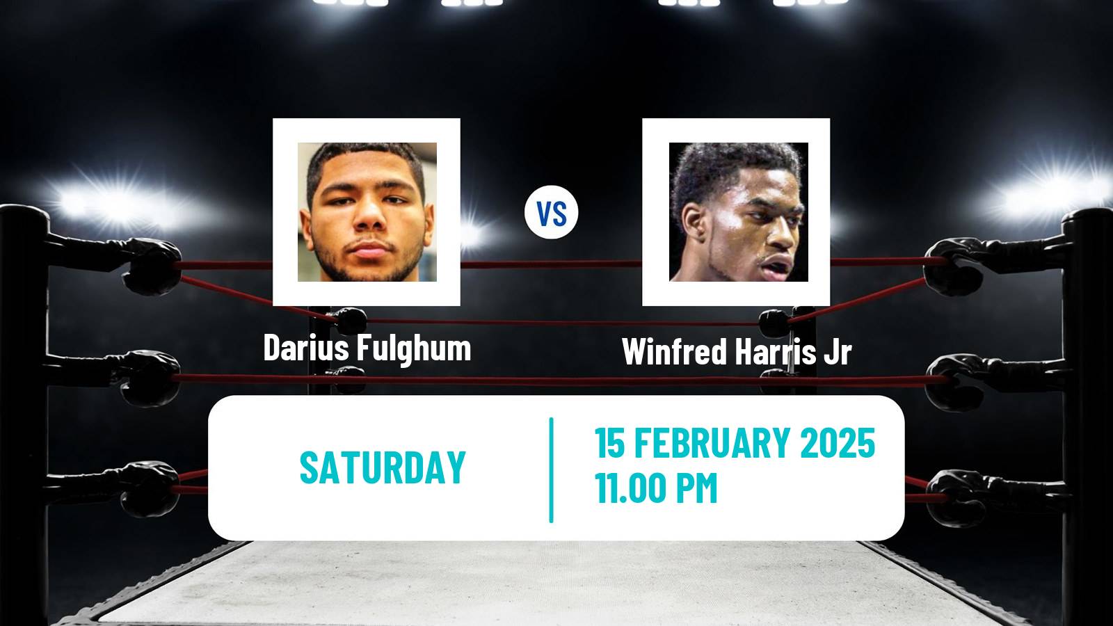 Boxing Super Middleweight Others Matches Men Darius Fulghum - Winfred Harris Jr