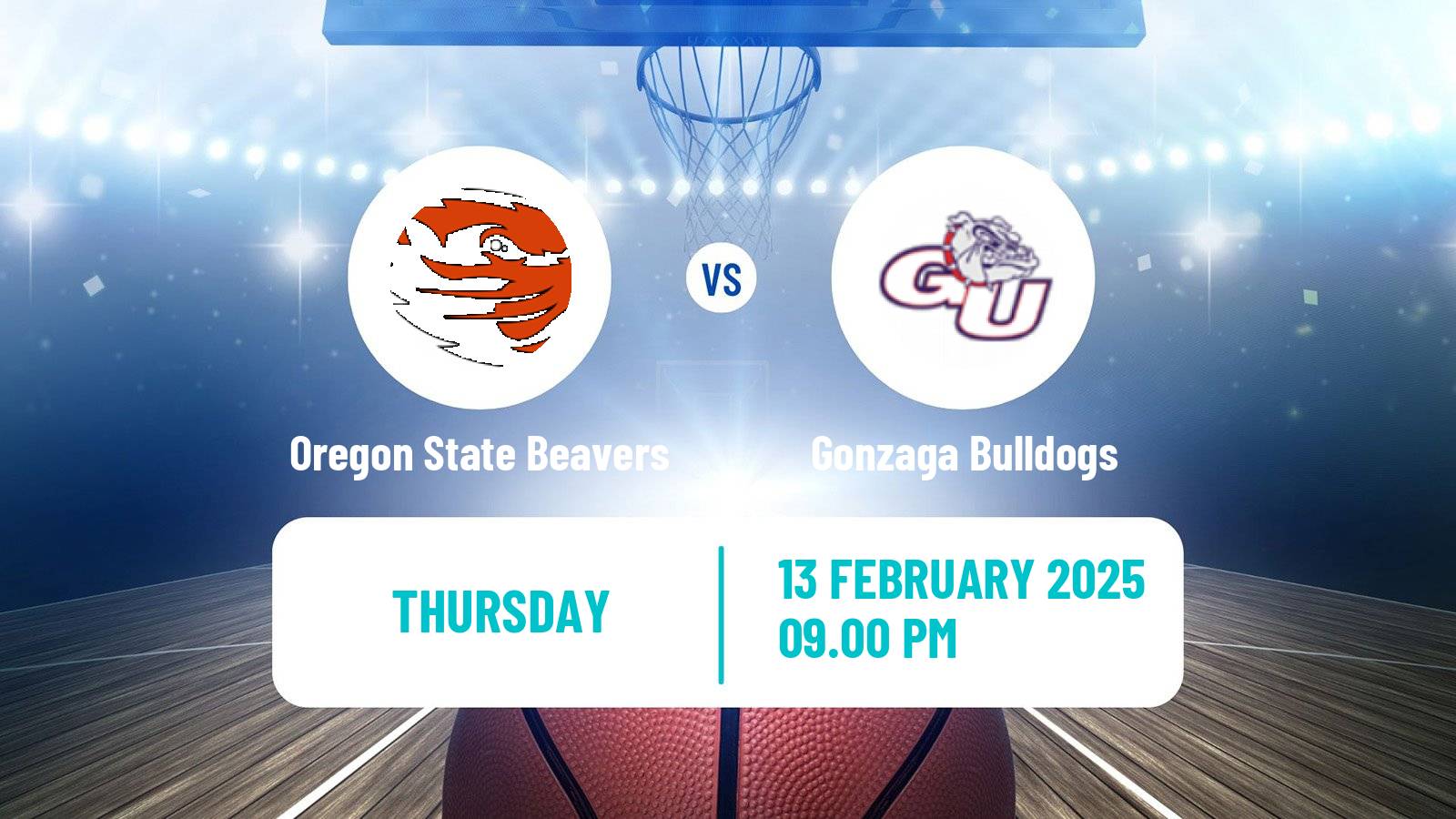 Basketball NCAA College Basketball Women Oregon State Beavers - Gonzaga Bulldogs