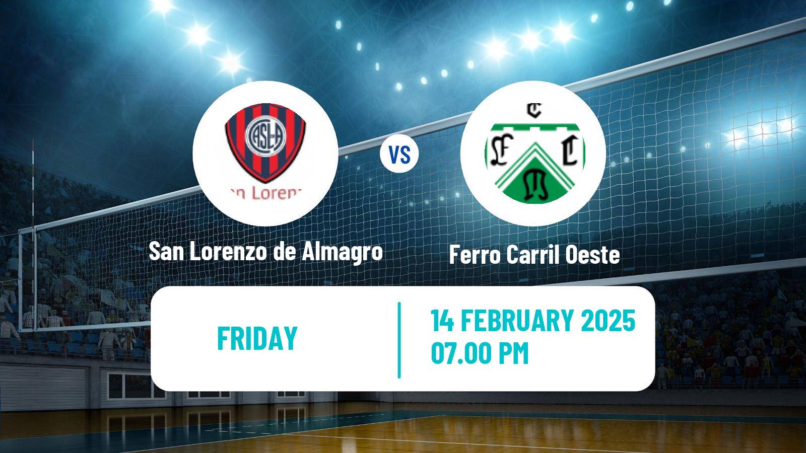 Volleyball Argentinian Liga Volleyball Women San Lorenzo de Almagro - Ferro Carril Oeste