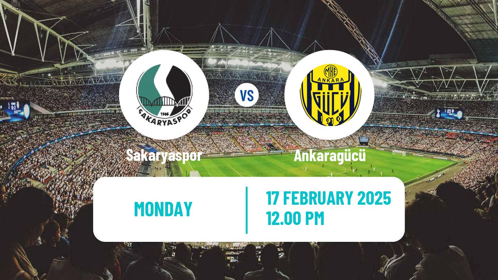 Soccer Turkish First League Sakaryaspor - Ankaragücü