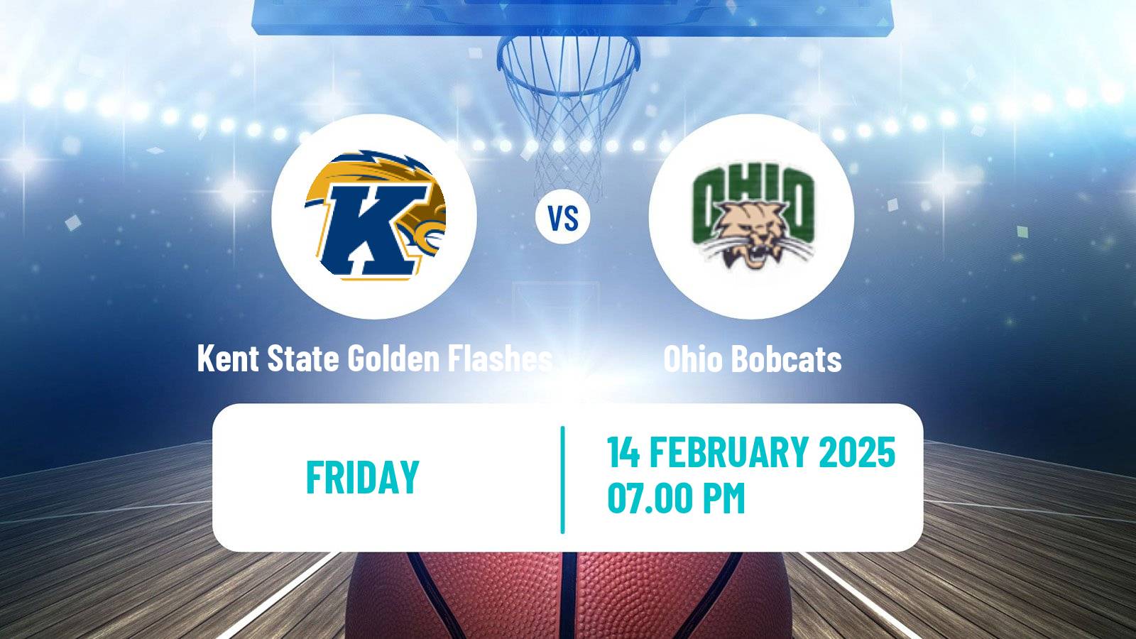 Basketball NCAA College Basketball Kent State Golden Flashes - Ohio Bobcats