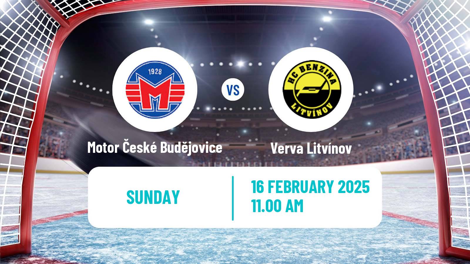 Hockey Czech Extraliga Motor České Budějovice - Verva Litvínov