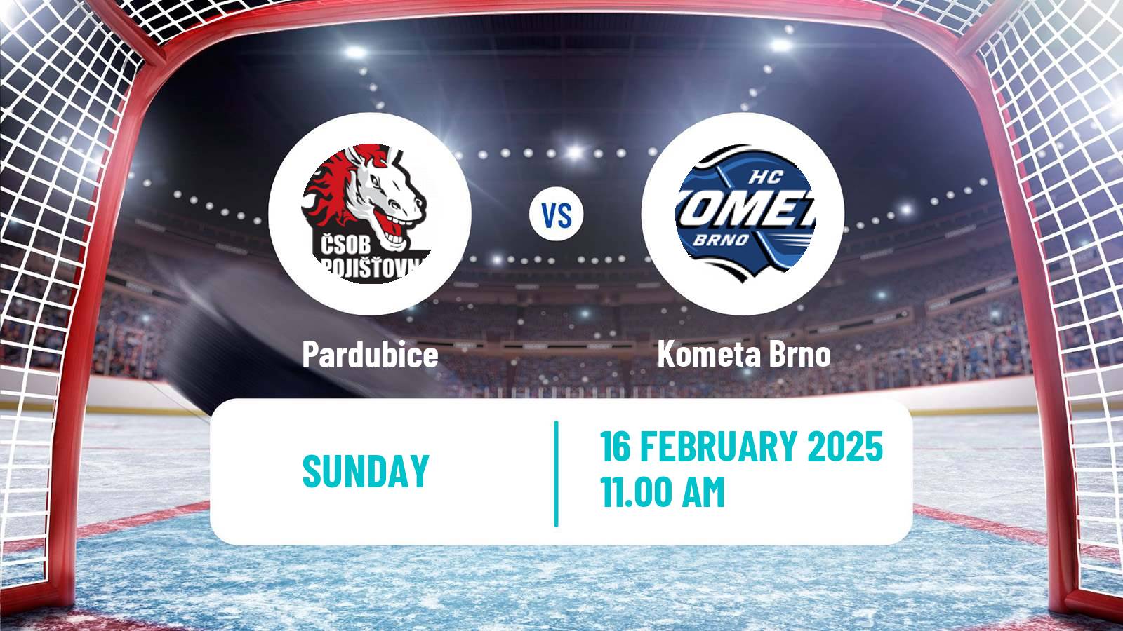 Hockey Czech Extraliga Pardubice - Kometa Brno