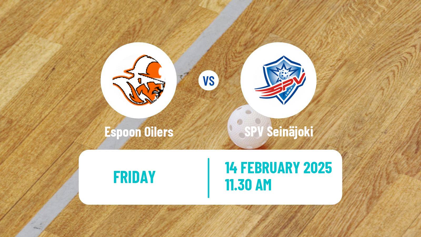 Floorball Finnish F-Liiga Espoon Oilers - SPV Seinäjoki