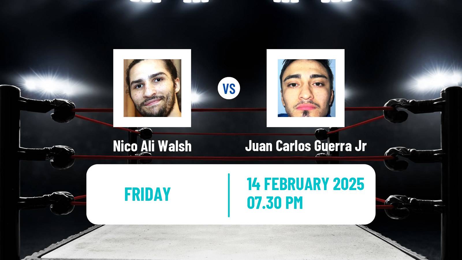 Boxing Middleweight Others Matches Men Nico Ali Walsh - Juan Carlos Guerra Jr