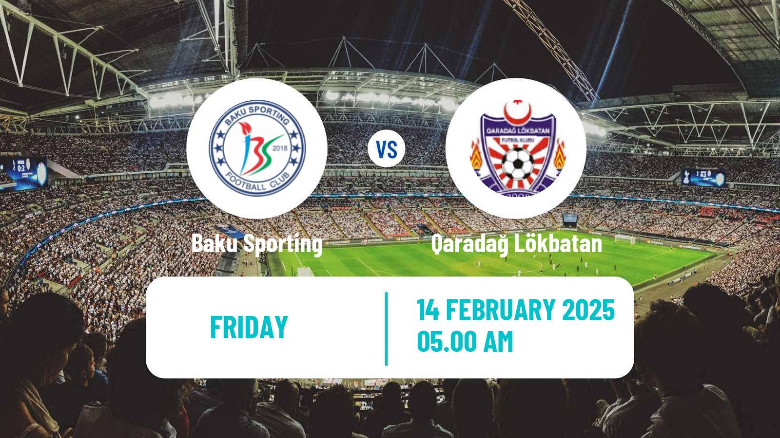 Soccer Azerbaijan First Division Baku Sporting - Qaradağ Lökbatan