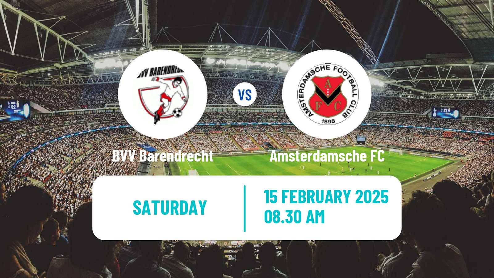 Soccer Dutch Tweede Divisie BVV Barendrecht - Amsterdamsche FC