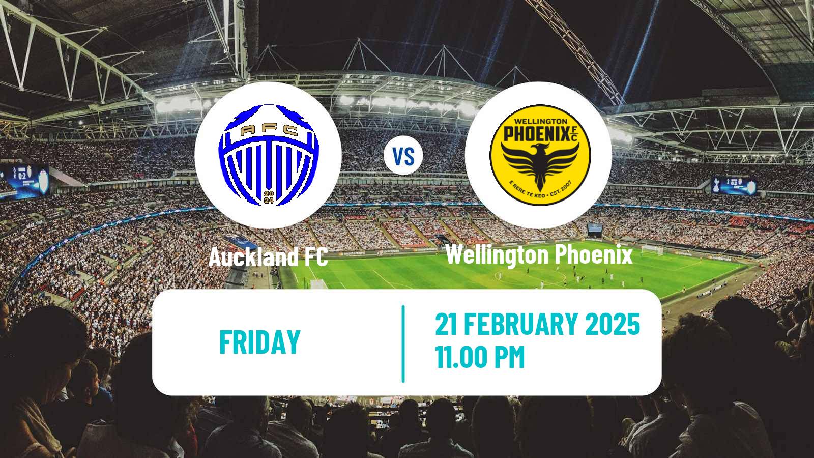 Soccer Australian A-League Auckland FC - Wellington Phoenix