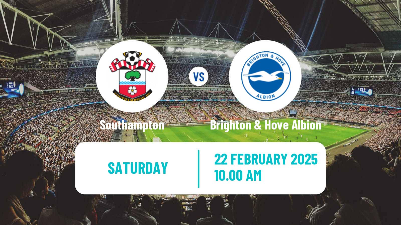 Soccer English Premier League Southampton - Brighton & Hove Albion